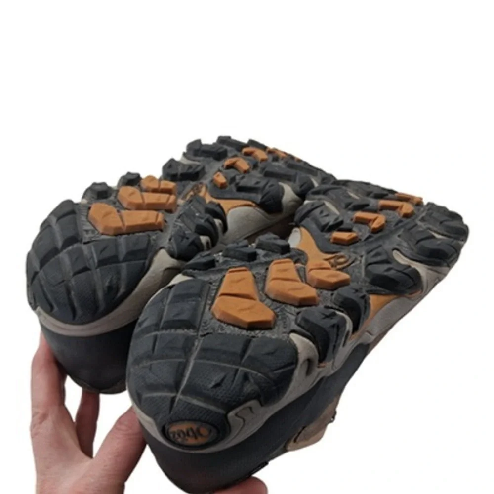 Oboz Shoes Mens Size 8 Brown Leather Waterproof Trail Hiking Sneakers Outdoor